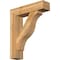 Ekena Millwork Funston Block Rough Sawn Bracket w/ Offset Brace, Western Red Cedar, 8"W x 32"D x 38"H BKT0806X32X38FST05RWR - alternate 1